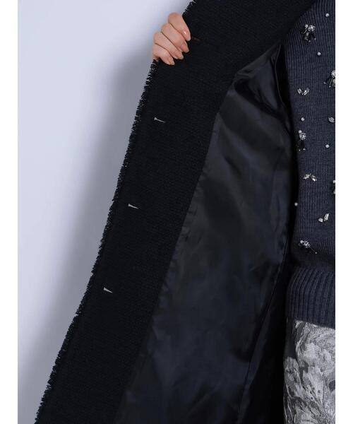Te chichi CLASSIC（テチチクラシック）の「ネコアシツィードクラシカルコート（その他アウター・レディース・ブラック/ネイビー・F）」の18枚目の写真