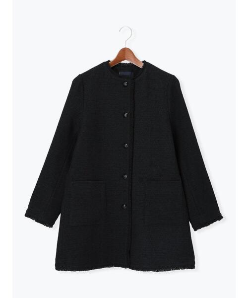 Te chichi CLASSIC（テチチクラシック）の「ネコアシツィードクラシカルコート（その他アウター・レディース・ブラック/ネイビー・F）」の20枚目の写真