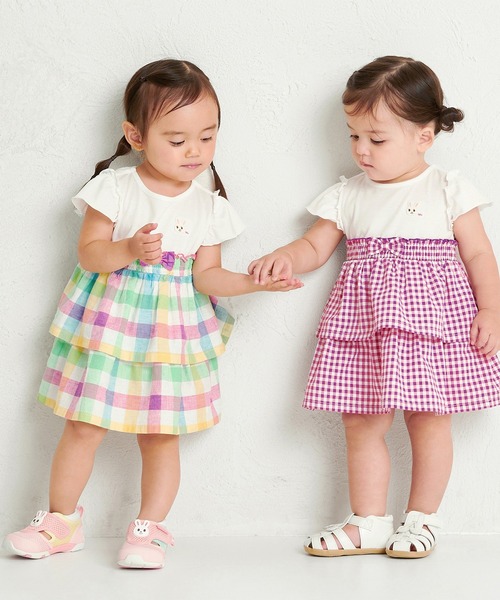 MIKI HOUSE（ミキハウス）の「ダブルラッセル セカンドベビーシューズ（スニーカー・キッズ・ピンク/マルチ・15.5cm/15cm/14.5cm/14cm/13.5/13cm）」の19枚目の写真