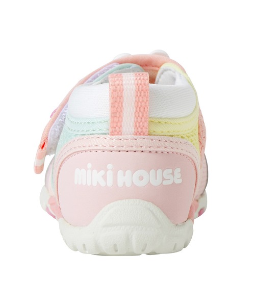 MIKI HOUSE（ミキハウス）の「ダブルラッセル セカンドベビーシューズ（スニーカー・キッズ・ピンク/マルチ・15.5cm/15cm/14.5cm/14cm/13.5/13cm）」の15枚目の写真