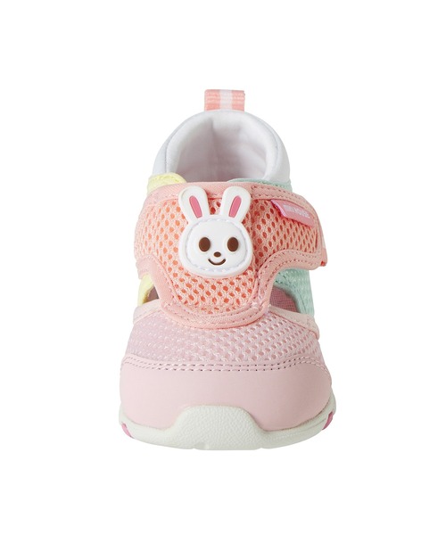 MIKI HOUSE（ミキハウス）の「ダブルラッセル セカンドベビーシューズ（スニーカー・キッズ・ピンク/マルチ・15.5cm/15cm/14.5cm/14cm/13.5/13cm）」の12枚目の写真