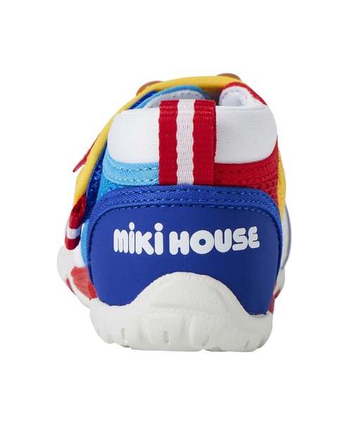 MIKI HOUSE（ミキハウス）の「ダブルラッセル セカンドベビーシューズ（スニーカー・キッズ・ピンク/マルチ・15.5cm/15cm/14.5cm/14cm/13.5/13cm）」の8枚目の写真