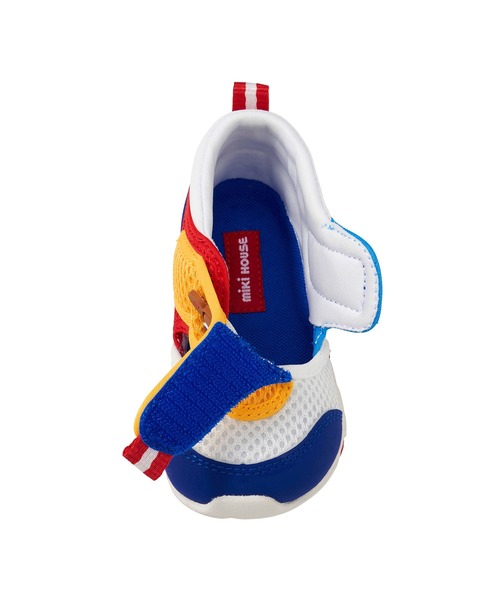 MIKI HOUSE（ミキハウス）の「ダブルラッセル セカンドベビーシューズ（スニーカー・キッズ・ピンク/マルチ・15.5cm/15cm/14.5cm/14cm/13.5/13cm）」の3枚目の写真