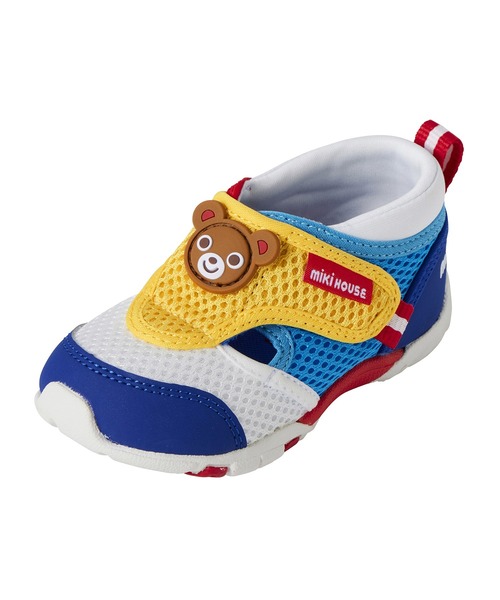 MIKI HOUSE（ミキハウス）の「ダブルラッセル セカンドベビーシューズ（スニーカー・キッズ・ピンク/マルチ・15.5cm/15cm/14.5cm/14cm/13.5/13cm）」の9枚目の写真