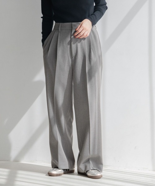セール】ウールチョウワイドパンツ 150162（その他パンツ）｜LOWRYS