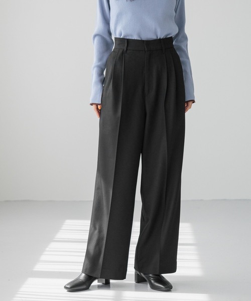 LOWRYS FARM(ローリーズファーム)の「ウールチョウワイドパンツ 150162(その他パンツ・レディース・ブラック/グレー/ネイビー・MEDIUM/LARGE)」の3枚目の写真