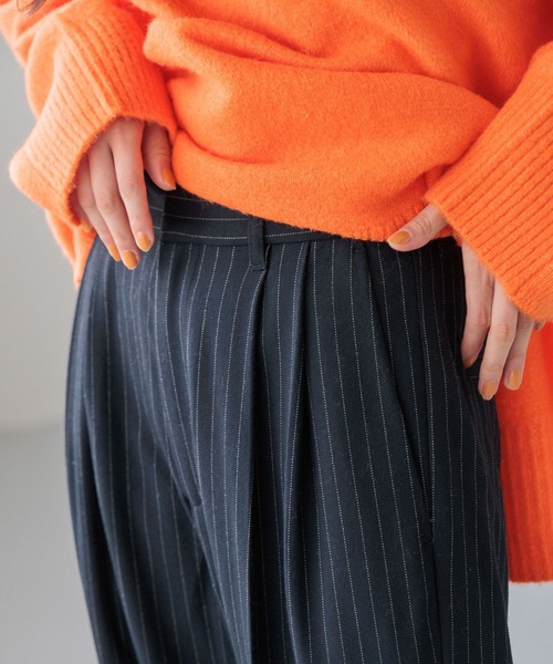 LOWRYS FARM(ローリーズファーム)の「ウールチョウワイドパンツ 150162(その他パンツ・レディース・ブラック/グレー/ネイビー・MEDIUM/LARGE)」の5枚目の写真