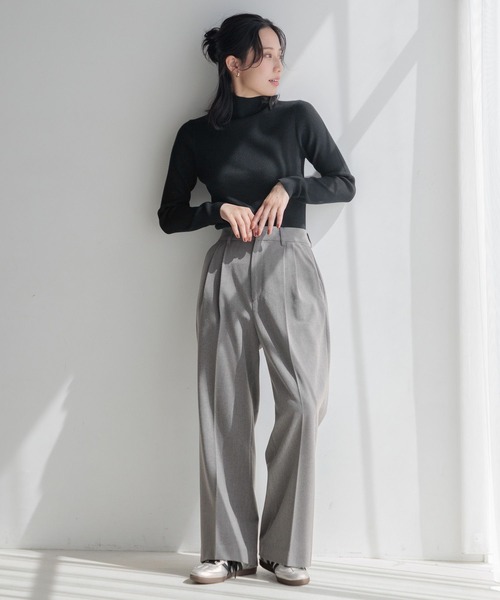 LOWRYS FARM(ローリーズファーム)の「ウールチョウワイドパンツ 150162(その他パンツ・レディース・ブラック/グレー/ネイビー・MEDIUM/LARGE)」の11枚目の写真