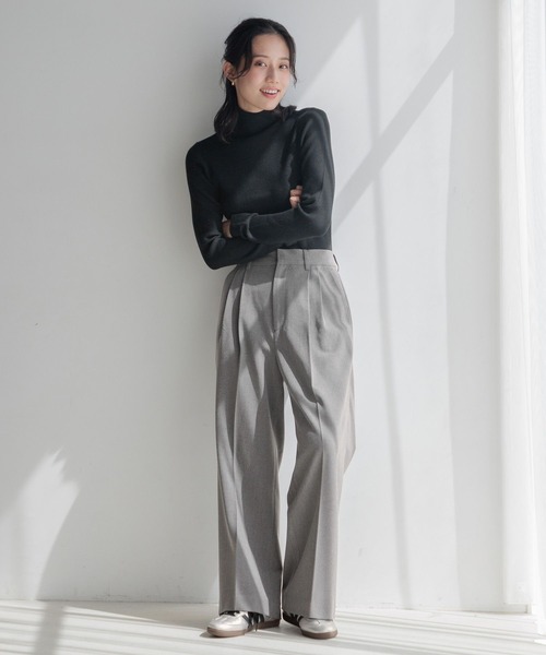 LOWRYS FARM(ローリーズファーム)の「ウールチョウワイドパンツ 150162(その他パンツ・レディース・ブラック/グレー/ネイビー・MEDIUM/LARGE)」の12枚目の写真