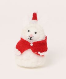 MARK'S（マークス）の「マークス モコモコアニマル・スノーマン・ウサギ ＜ケープ＞ クリスマス インテリア（インテリア雑貨・キッズ）」