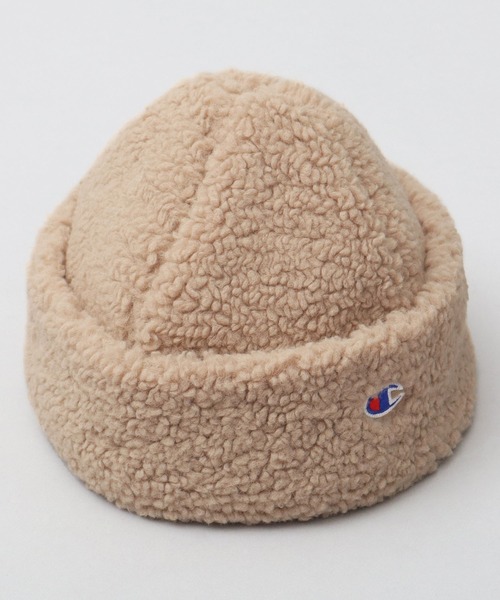 Champion（チャンピオン）の「シープボアワッチ ボリュームシルエット（キャップ・メンズ・グレー/グレイッシュベージュ・FREE）」の4枚目の写真