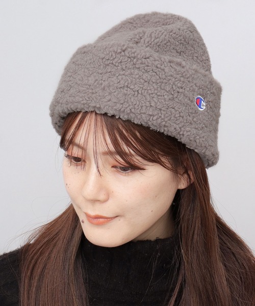 Champion（チャンピオン）の「シープボアワッチ ボリュームシルエット（キャップ・メンズ・グレー/グレイッシュベージュ・FREE）」の6枚目の写真