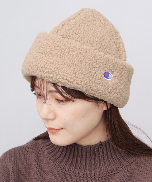 Champion（チャンピオン）の「シープボアワッチ ボリュームシルエット（キャップ・メンズ・グレー/グレイッシュベージュ・FREE）」の8枚目の写真