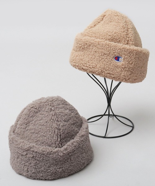 Champion（チャンピオン）の「シープボアワッチ ボリュームシルエット（キャップ・メンズ・グレー/グレイッシュベージュ・FREE）」の9枚目の写真