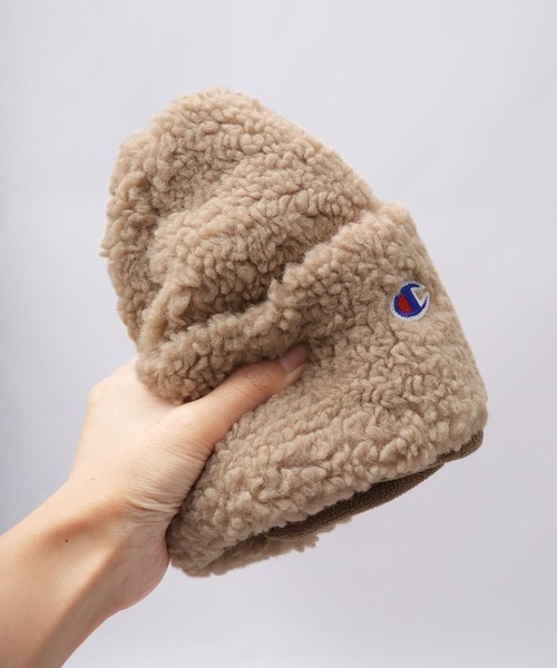 Champion（チャンピオン）の「シープボアワッチ ボリュームシルエット（キャップ・メンズ・グレー/グレイッシュベージュ・FREE）」の14枚目の写真