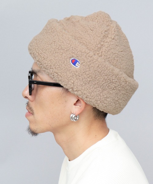 Champion（チャンピオン）の「シープボアワッチ ボリュームシルエット（キャップ・メンズ・グレー/グレイッシュベージュ・FREE）」の18枚目の写真