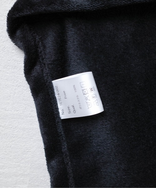 TETERA(テテラ)の「【TETERA/テテラ】ポンチョブランケット TETE24-002(ポンチョ・レディース・ブラック/ライトグレー/ライトベージュ・FREE)」の9枚目の写真