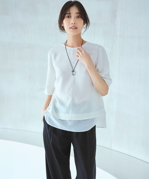 23区（ニジュウサンク）の「【好評につき追加】メタルリングトップ ネックレス（ネックレス・レディース・シルバー系/ゴールド系・F）」の21枚目の写真