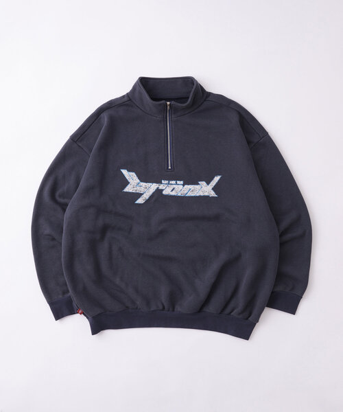 WHO'S WHO gallery（フーズフーギャラリー）の「【UNISEX/ユニセックス】 BRONXハーフジップスウェット（スウェット・レディース・ネイビー/チャコールグレー・FREE）」の16枚目の写真