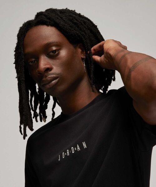 JORDAN BRAND（ジョーダンブランド）の「ジョーダン エア メンズ Tシャツ / Jordan Air Men's T-Shirt DM3182-010 Black（Tシャツ/カットソー・メンズ・ブラック・XS/3XL/XL/S/M/L/2XL）」の3枚目の写真