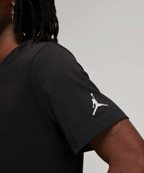 JORDAN BRAND（ジョーダンブランド）の「ジョーダン エア メンズ Tシャツ / Jordan Air Men's T-Shirt DM3182-010 Black（Tシャツ/カットソー・メンズ・ブラック・XS/3XL/XL/S/M/L/2XL）」の4枚目の写真
