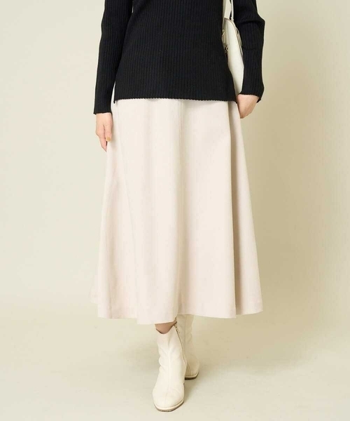 a.v.v（アーヴェヴェ）の「【洗える】ウール調フレアスカート（スカート・レディース・ブラック/グレー系その他・36/40/38/34/42）」の14枚目の写真