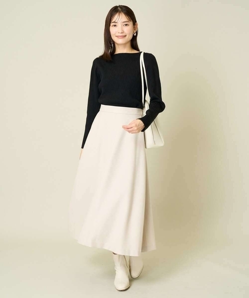 a.v.v（アーヴェヴェ）の「【洗える】ウール調フレアスカート（スカート・レディース・ブラック/グレー系その他・36/40/38/34/42）」の15枚目の写真