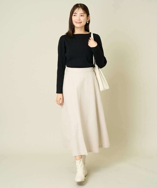 a.v.v（アーヴェヴェ）の「【洗える】ウール調フレアスカート（スカート・レディース・ブラック/グレー系その他・36/40/38/34/42）」の16枚目の写真