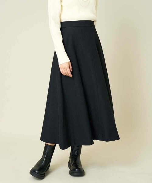 a.v.v（アーヴェヴェ）の「【洗える】ウール調フレアスカート（スカート・レディース・ブラック/グレー系その他・36/40/38/34/42）」の17枚目の写真