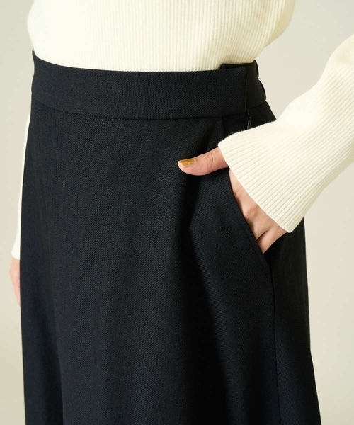 a.v.v（アーヴェヴェ）の「【洗える】ウール調フレアスカート（スカート・レディース・ブラック/グレー系その他・36/40/38/34/42）」の21枚目の写真
