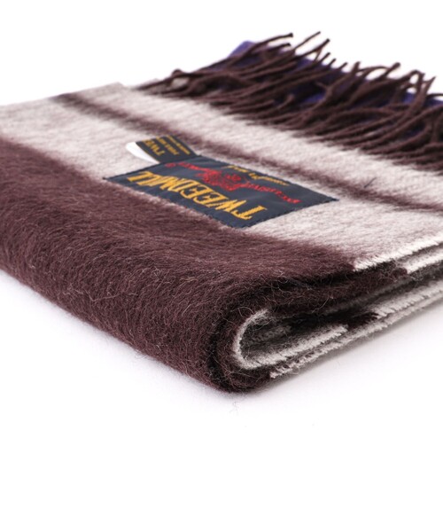 TWEED MILL(ツイードミル)の「【TWEEDMILL/ツイードミル】Lambswool Muffler Border 25(マフラー・メンズ・グレー系その他/ブラウン系その他・FREE)」の8枚目の写真