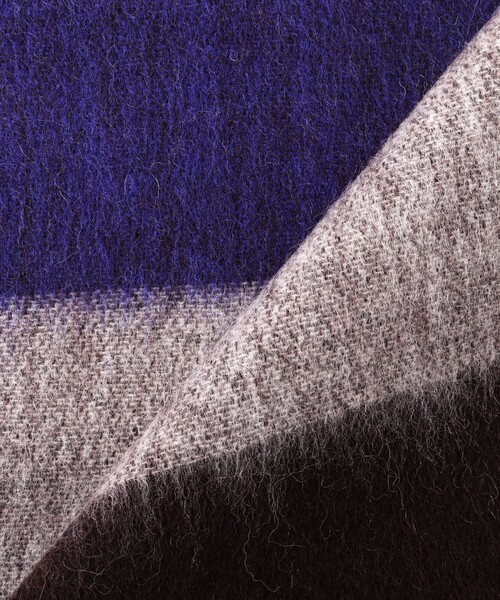 TWEED MILL(ツイードミル)の「【TWEEDMILL/ツイードミル】Lambswool Muffler Border 25(マフラー・メンズ・グレー系その他/ブラウン系その他・FREE)」の10枚目の写真