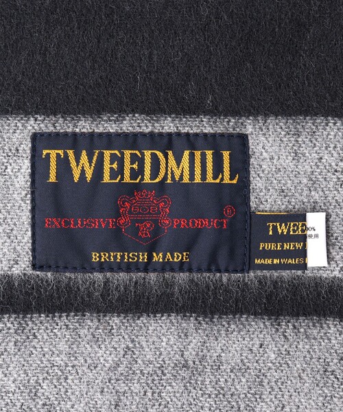 TWEED MILL(ツイードミル)の「【TWEEDMILL/ツイードミル】Lambswool Muffler Border 25(マフラー・メンズ・グレー系その他/ブラウン系その他・FREE)」の18枚目の写真