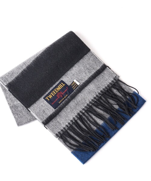 TWEED MILL(ツイードミル)の「【TWEEDMILL/ツイードミル】Lambswool Muffler Border 25(マフラー・メンズ・グレー系その他/ブラウン系その他・FREE)」の20枚目の写真