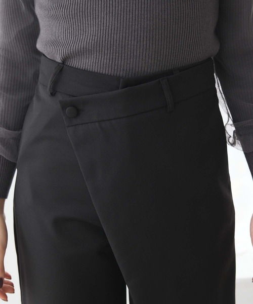 Edit Sheen（エディットシーン）の「ラップワイドパンツ（その他パンツ・レディース・ブラック/グレー・M）」の15枚目の写真