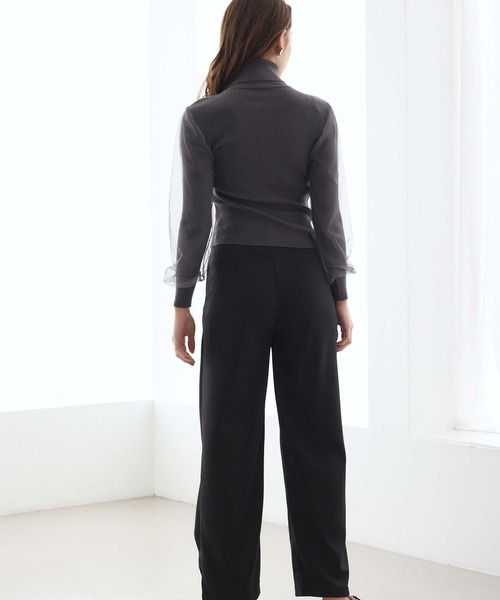 Edit Sheen（エディットシーン）の「ラップワイドパンツ（その他パンツ・レディース・ブラック/グレー・M）」の11枚目の写真