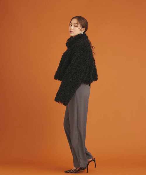 Edit Sheen（エディットシーン）の「ラップワイドパンツ（その他パンツ・レディース・ブラック/グレー・M）」の8枚目の写真