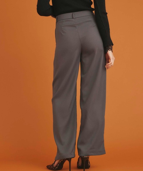 Edit Sheen（エディットシーン）の「ラップワイドパンツ（その他パンツ・レディース・ブラック/グレー・M）」の6枚目の写真