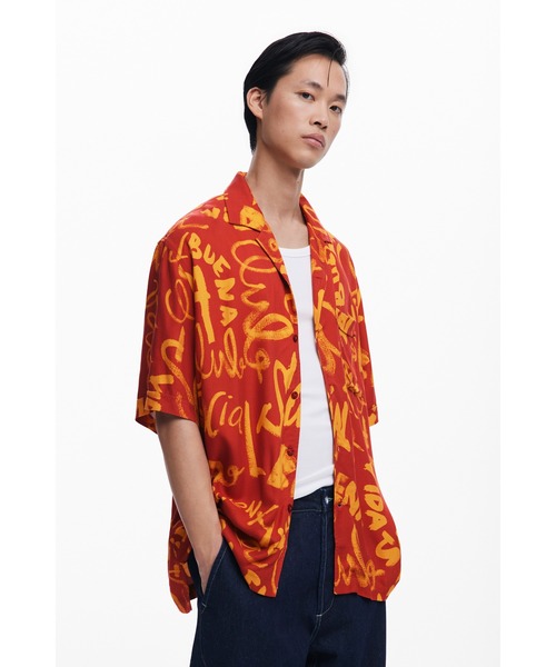 ♥新品未使用♥Desigual ダブルアニマル プリント レディースシャツ デシグアル Desigual パッチ アニマルプリントTシャツ