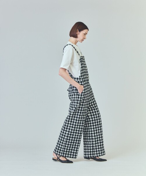 GRACE CLASS（グレースクラス）の「チェックツイードサロペット（その他パンツ・レディース・ピンク/ブラック・38/36）」の5枚目の写真