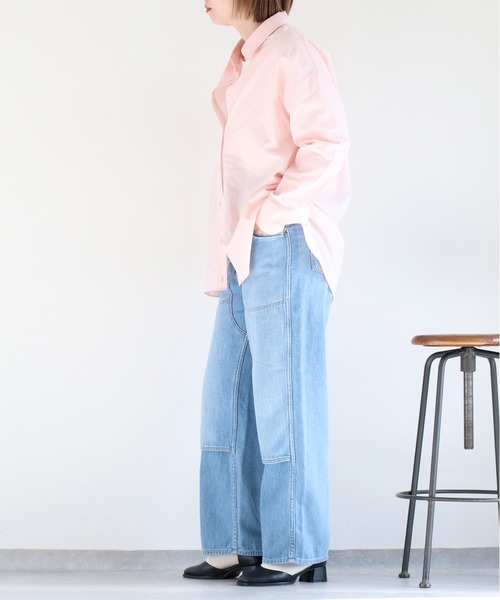 cepo(セポ)の「〈2way〉レギュラーシャツブラウス&カシュクール(シャツ/ブラウス・レディース・オフホワイト/ブラック/サックスブルー/ピンク・M)」の7枚目の写真