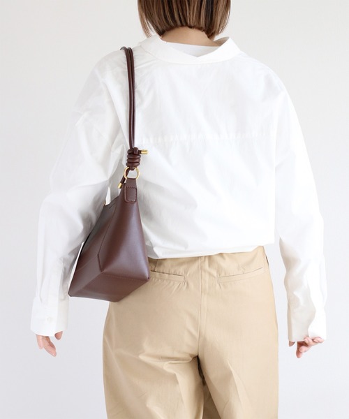 cepo(セポ)の「〈2way〉レギュラーシャツブラウス&カシュクール(シャツ/ブラウス・レディース・オフホワイト/ブラック/サックスブルー/ピンク・M)」の19枚目の写真