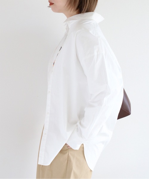 cepo(セポ)の「〈2way〉レギュラーシャツブラウス&カシュクール(シャツ/ブラウス・レディース・オフホワイト/ブラック/サックスブルー/ピンク・M)」の14枚目の写真