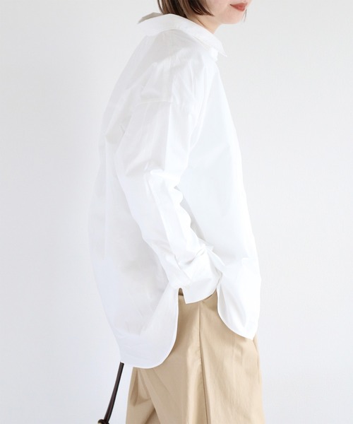 cepo(セポ)の「〈2way〉レギュラーシャツブラウス&カシュクール(シャツ/ブラウス・レディース・オフホワイト/ブラック/サックスブルー/ピンク・M)」の16枚目の写真