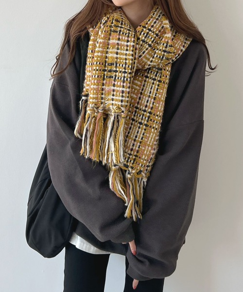 Futier land(フューティアランド)の「薄手オーバーサイズワッフルスウエット(スウェット・レディース・グレー/チャコールグレー/ピンク・FREE)」の12枚目の写真