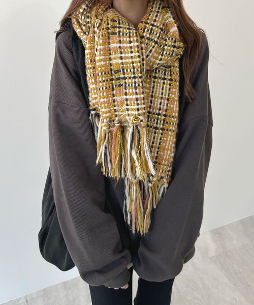 Futier land(フューティアランド)の「薄手オーバーサイズワッフルスウエット(スウェット・レディース・グレー/チャコールグレー/ピンク・FREE)」の10枚目の写真