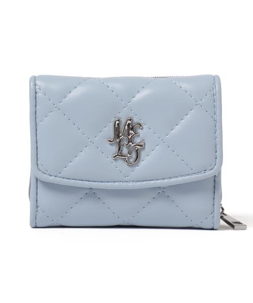 WEGO（ウィゴー）の「WEGO/メタルロゴキルティングウォレット（財布・レディース・サックスブルー/ライトピンク/ブラック/シルバー/ホワイト/ライトパープル・FREE）」の19枚目の写真