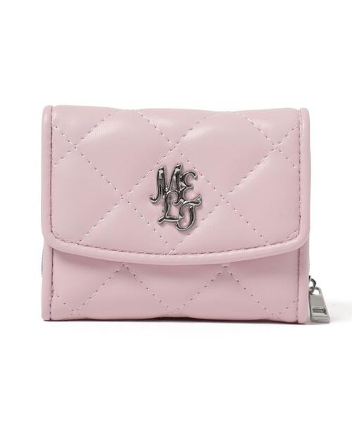 WEGO（ウィゴー）の「WEGO/メタルロゴキルティングウォレット（財布・レディース・サックスブルー/ライトピンク/ブラック/シルバー/ホワイト/ライトパープル・FREE）」の20枚目の写真