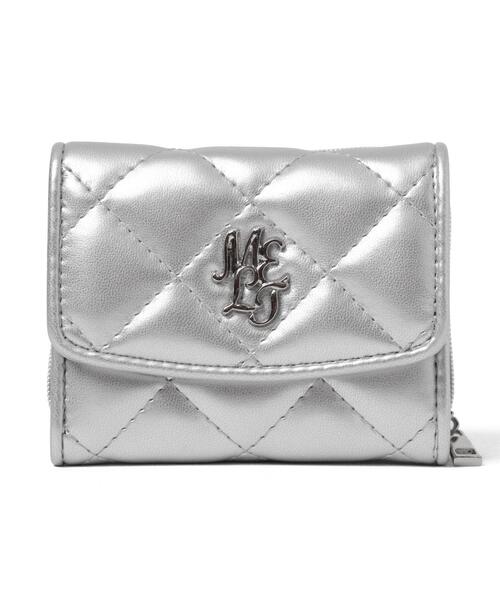 WEGO（ウィゴー）の「WEGO/メタルロゴキルティングウォレット（財布・レディース・サックスブルー/ライトピンク/ブラック/シルバー/ホワイト/ライトパープル・FREE）」の21枚目の写真