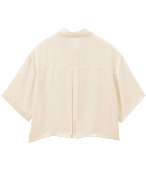 RANAN（ラナン）の「ダブルポケットショートシャツ（シャツ/ブラウス・レディース・アイボリー/チャコール/ベージュ・LL/L/M）」の19枚目の写真